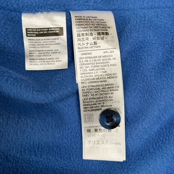 Levi's Gold Tab Fleece Lined Men's Small Jackson Flannel Button-Up Jacket NWT - Picture 14 of 15